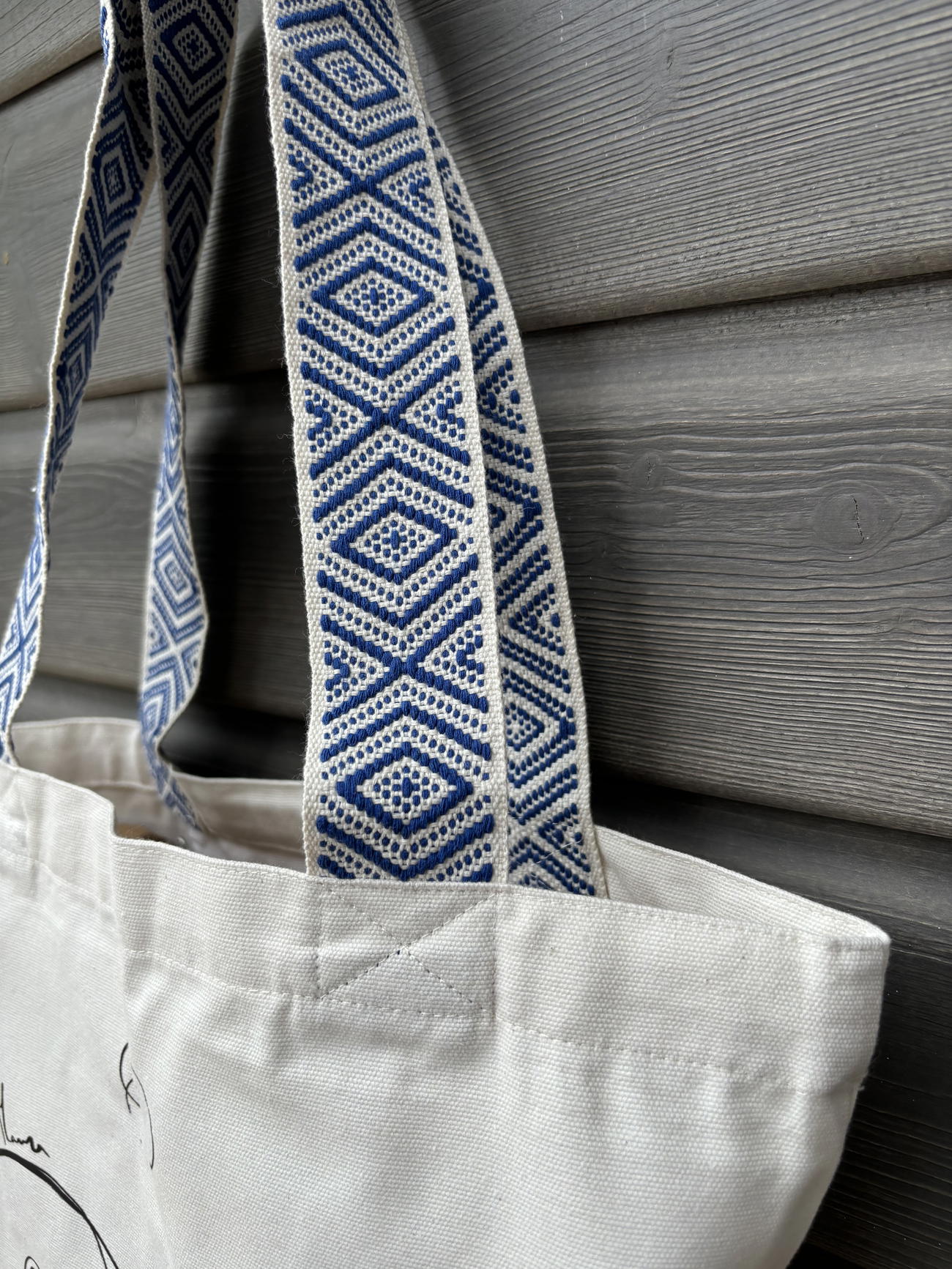 Image back Tote bag ethnique idole des maure