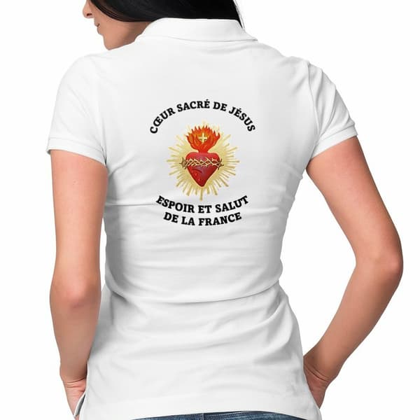 Image front Polo Femme _ Cœur Sacré de Jésus