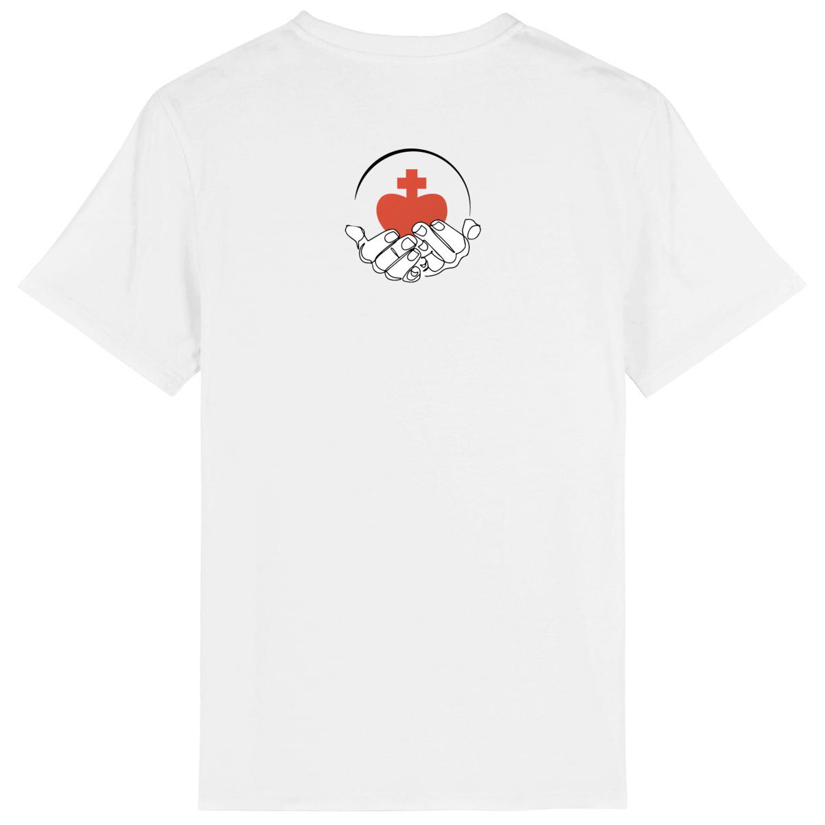 Image front T-shirt Homme _ Sacré Coeur _ dos