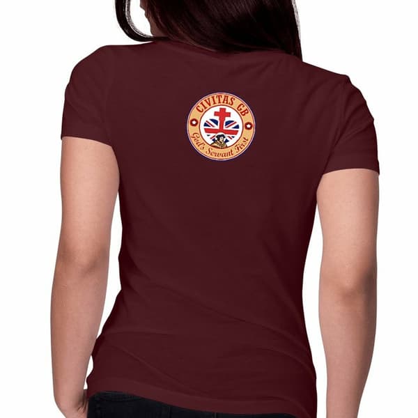 Image front T-shirt Femme _ GB ocre _ dos