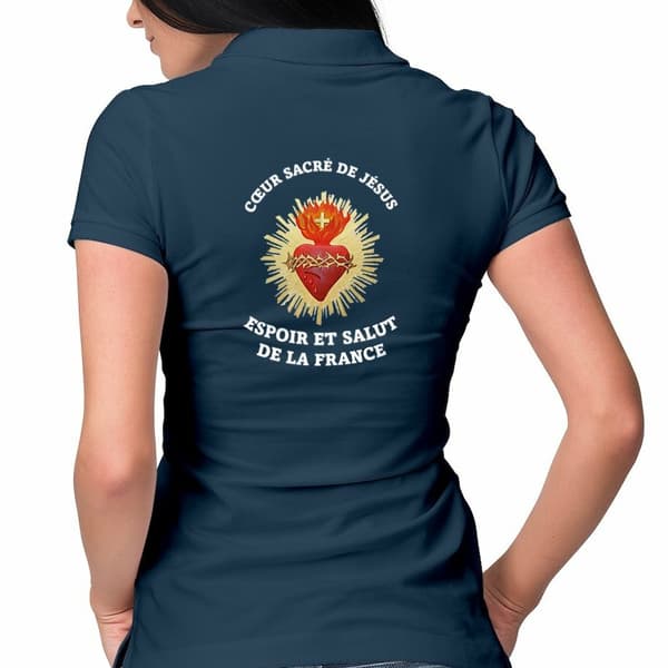 Image front Polo Femme _ Cœur Sacré de Jésus_2