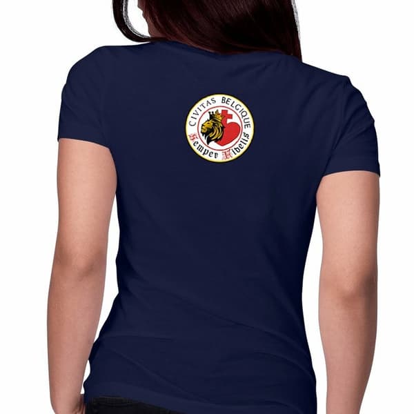 Image front T-shirt Femme _ Belgique _ dos