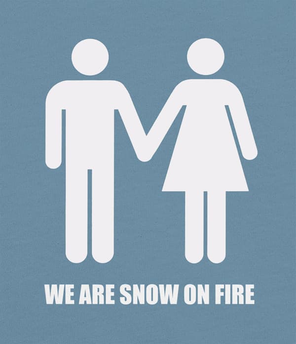 we are snow on fire holding hands vrsn