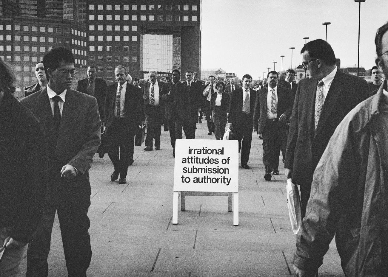 irrational attitudes of submission to authority