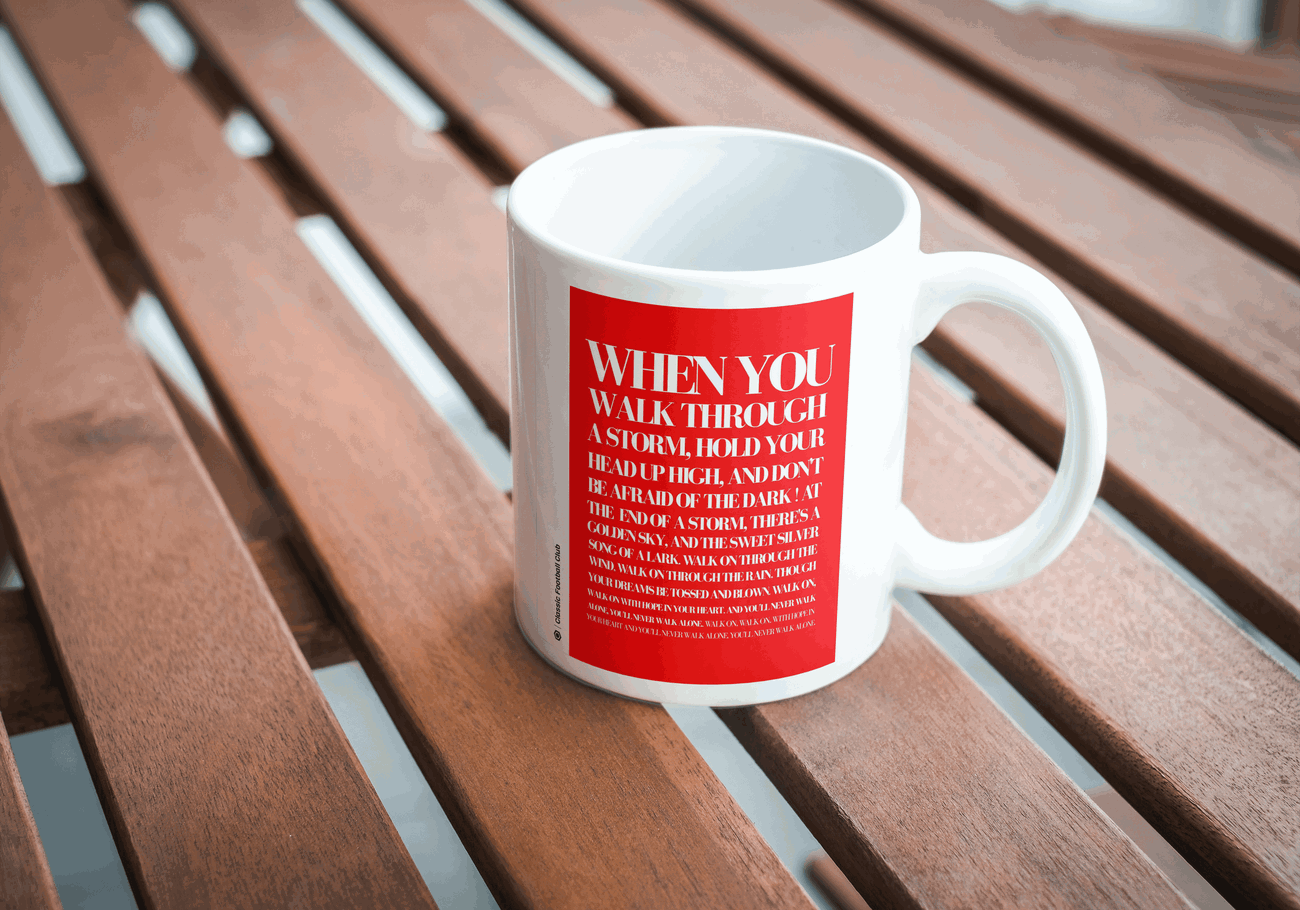 Image front Mug chanson You'll never walk alone - Foot nostalgie