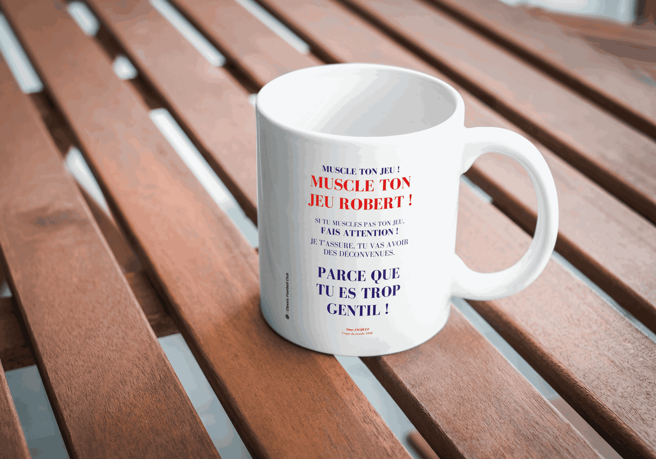Image front Mug Phrase culte - Aimé Jacquet - Foot rétro