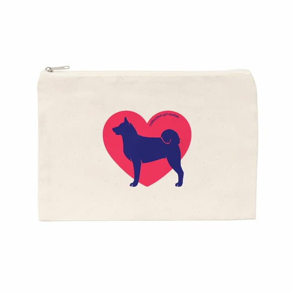Image front Pochette Cœur d'Akita Américain - Couleur personnalisable