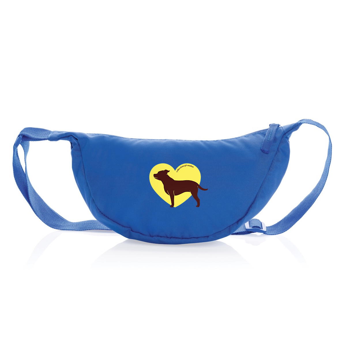 Image front Sac Banane Cœur de Staffie - Couleur personnalisable