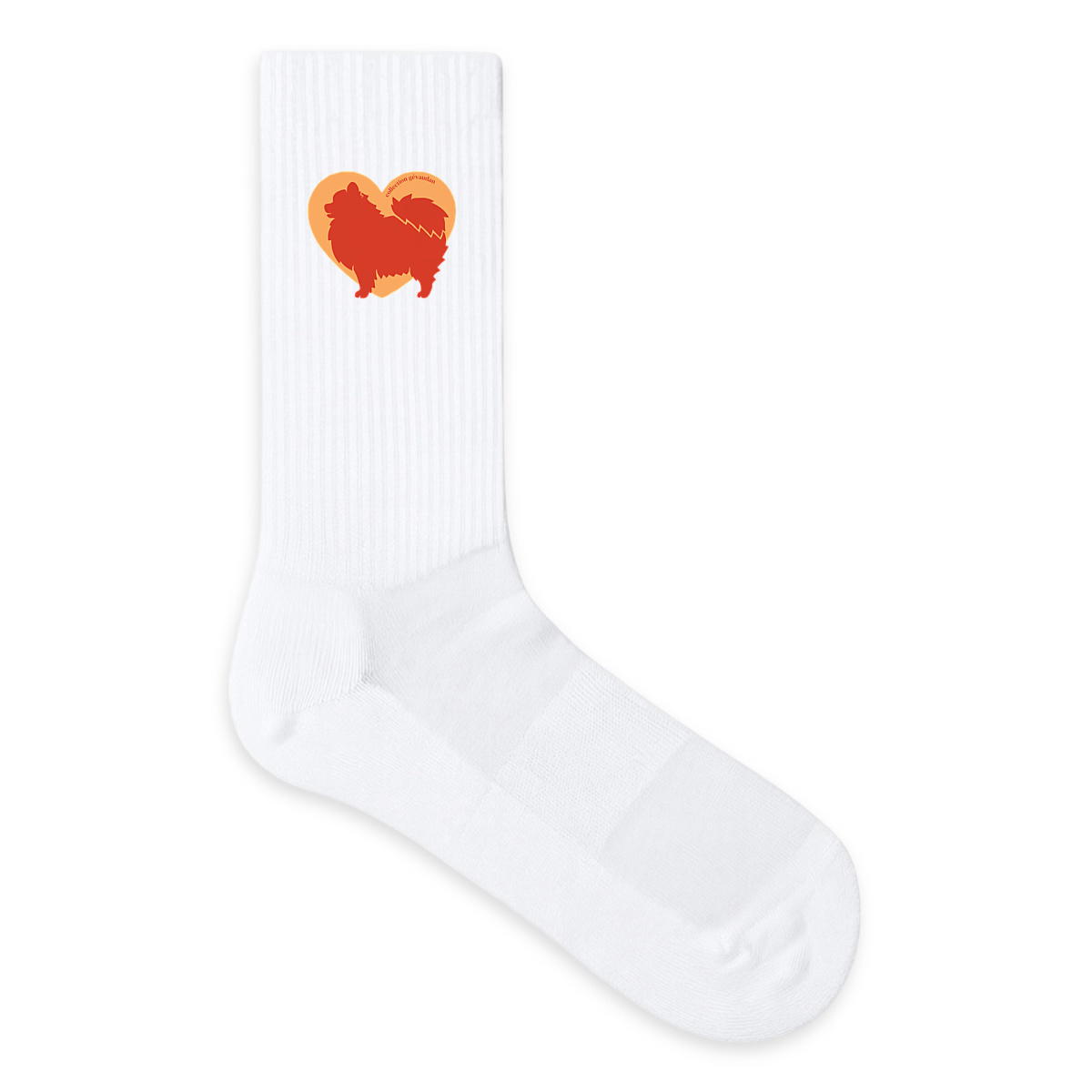 Image front Chaussettes Cœur de Spitz - Couleur personnalisable