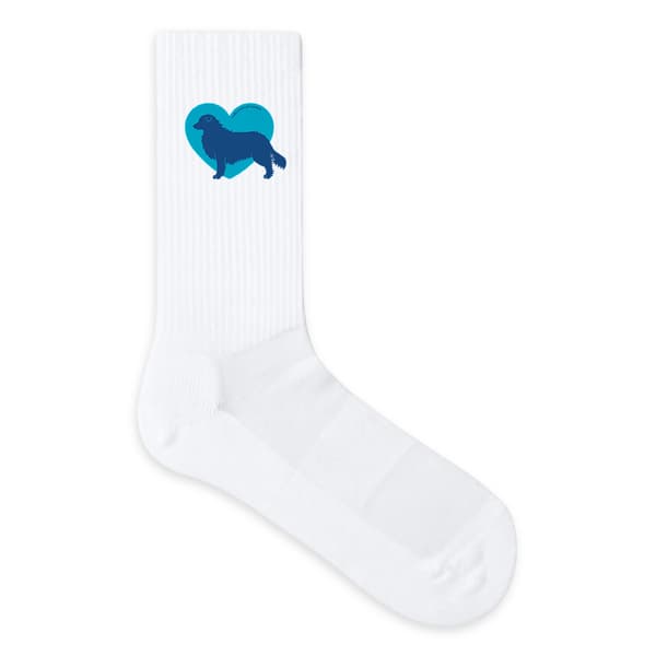 Image front Chaussettes Cœur de Berger Australien - Couleur personnalisable