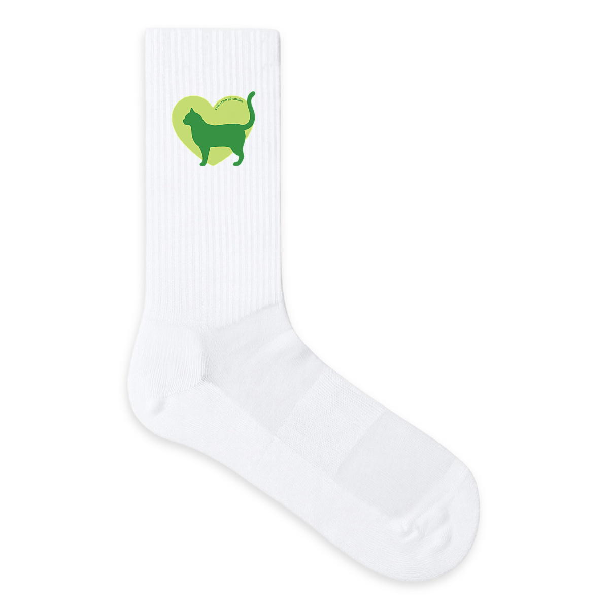 Image front Chaussettes Cœur de Chat Européen - Couleur personnalisable