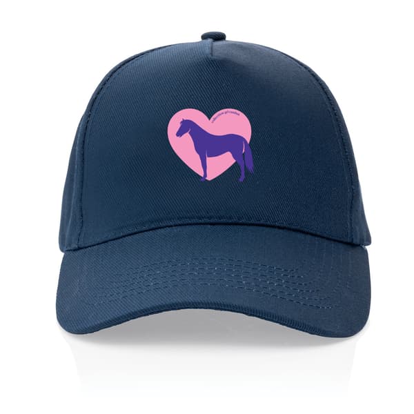Image front Casquette Cœur de Cheval - Couleur personnalisable