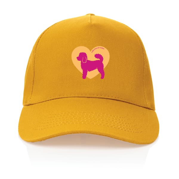 Image front Casquette Cœur de Caniche Nain - Couleur personnalisable
