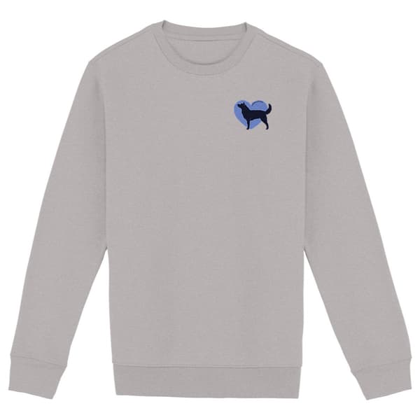 Image du produit Sweatshirt Cœur de Husky - Couleur personnalisable