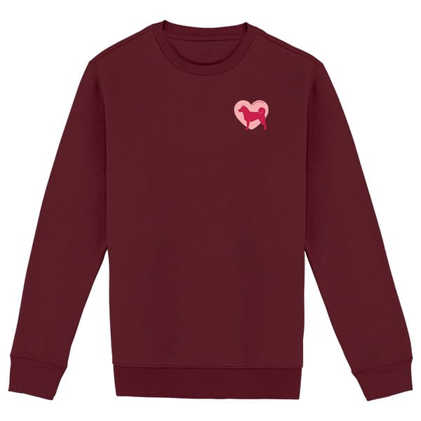 Image du produit Sweatshirt Cœur de Shiba Inu - Couleur personnalisable