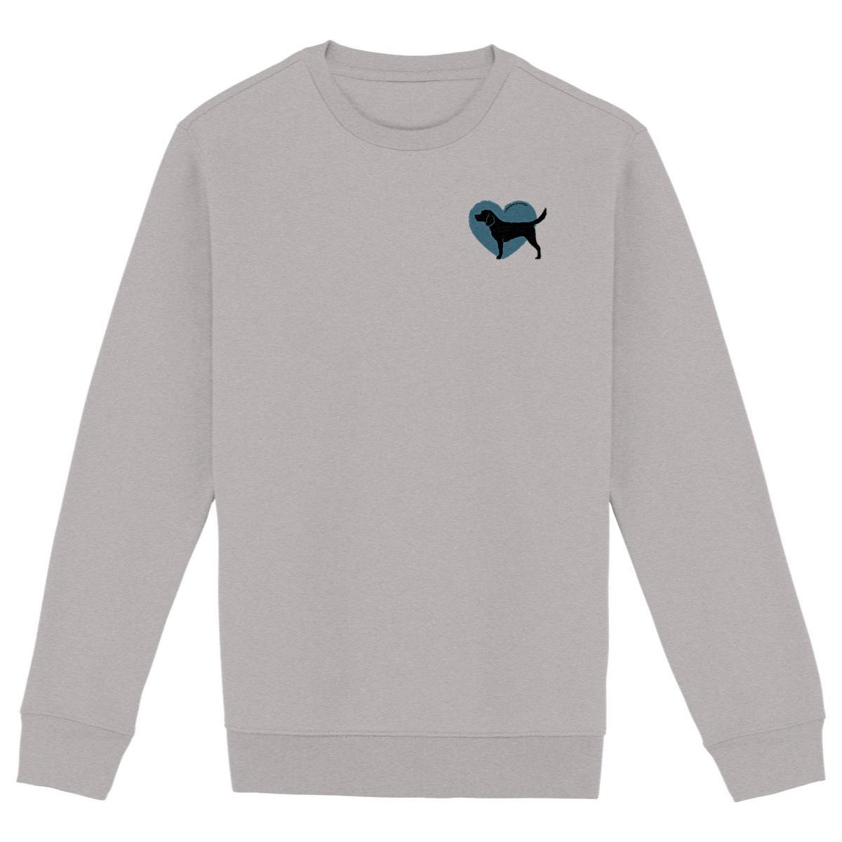 Image front Sweatshirt Cœur de Beagle - Couleur personnalisable