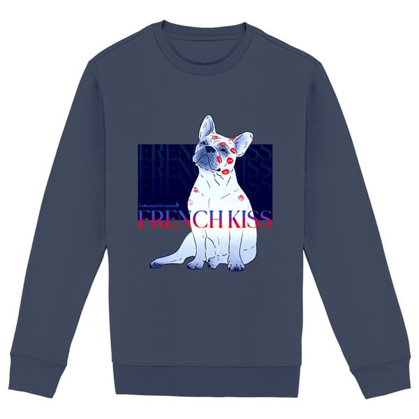Image front Sweatshirt French Kiss - Bouledogue Français