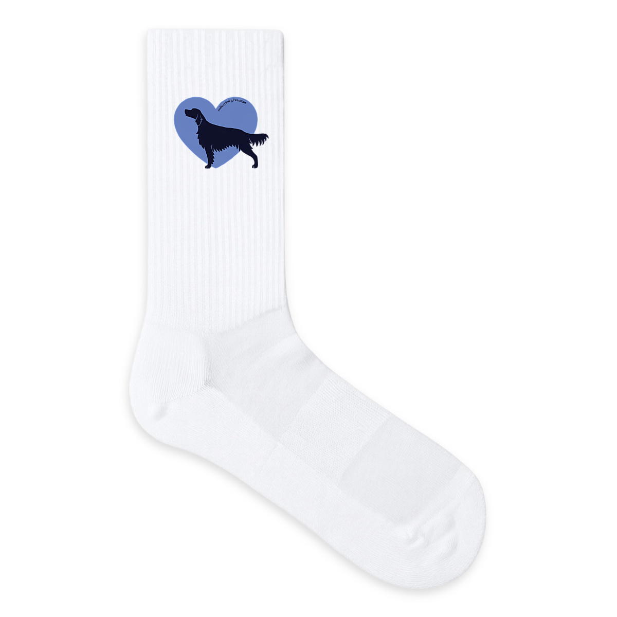 Image front Chaussettes Cœur de Setter Anglais - Couleur personnalisable
