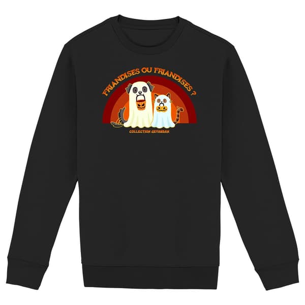 Image front Sweatshirt Friandises ou Friandises