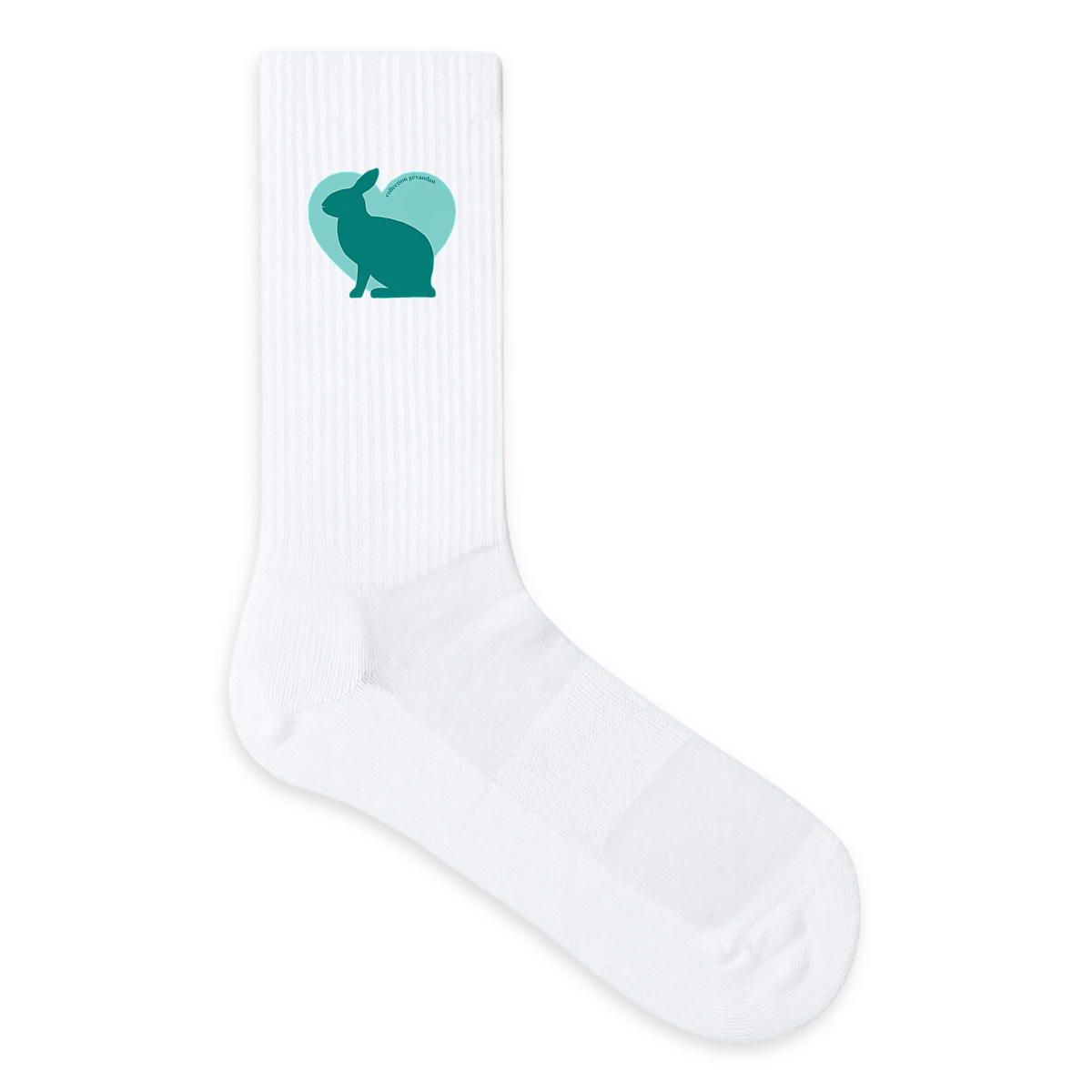 Image front Chaussettes Cœur de Lapin Nain - Couleur personnalisable