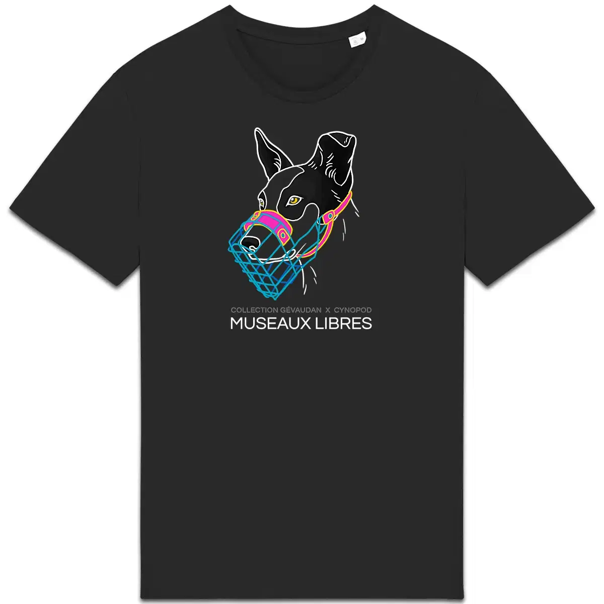 Image front T-Shirt BIO Museaux Libres ft. Cynopod