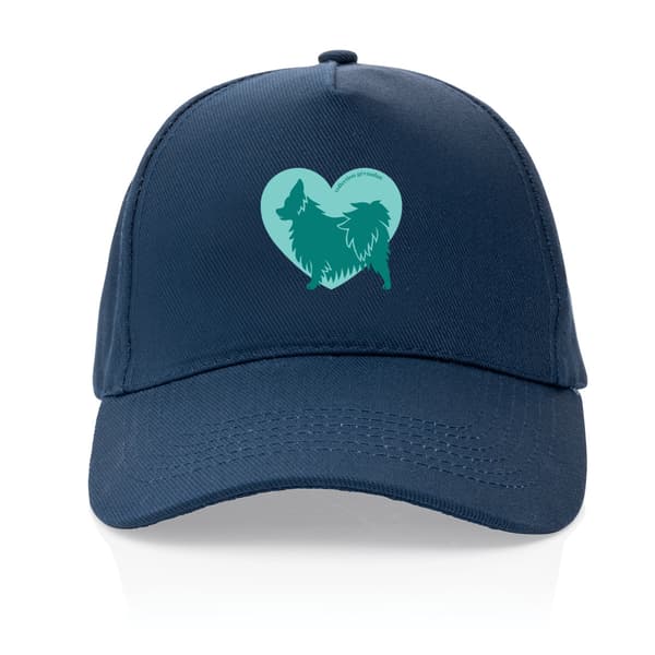 Image front Casquette Cœur de Papillon - Couleur personnalisable