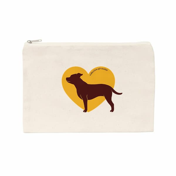 Image front Pochette Cœur de Staffie - Couleur personnalisable