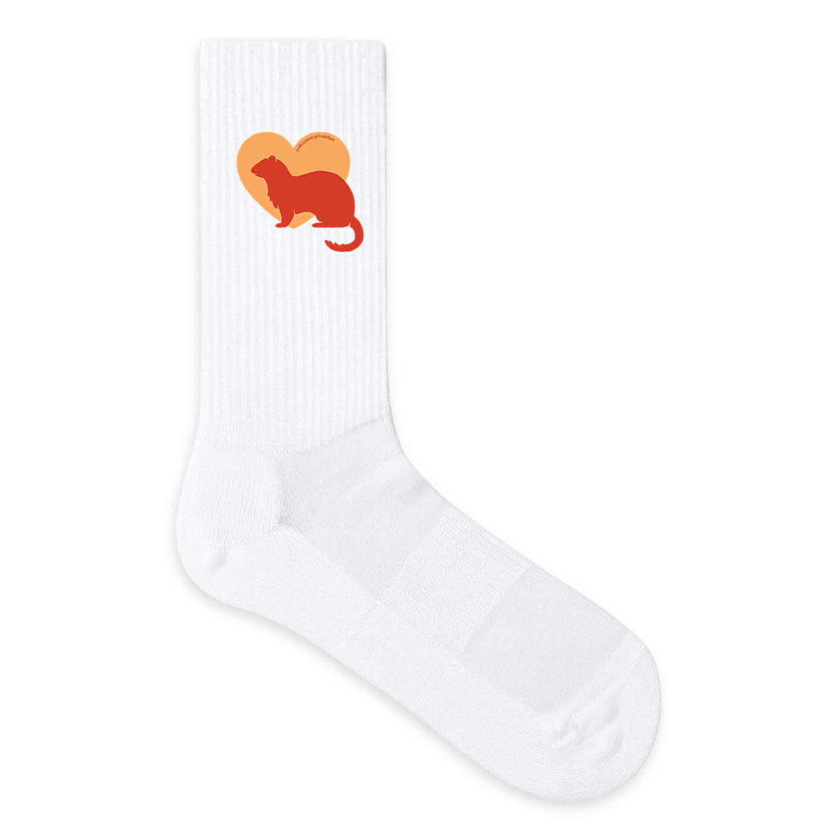 Image front Chaussettes Cœur de Furet - Couleur personnalisable