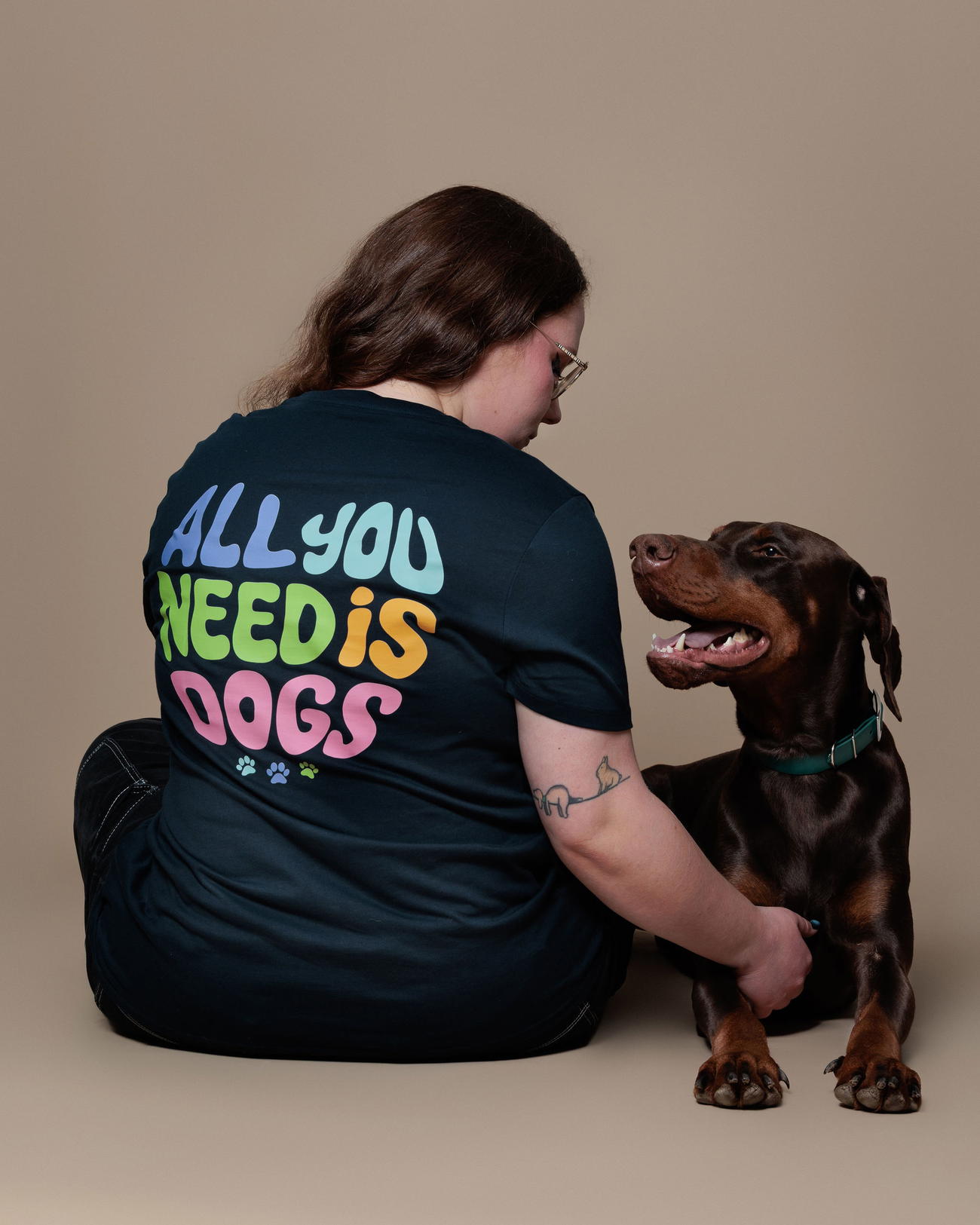 Image back T-Shirt BIO All you need is dogs