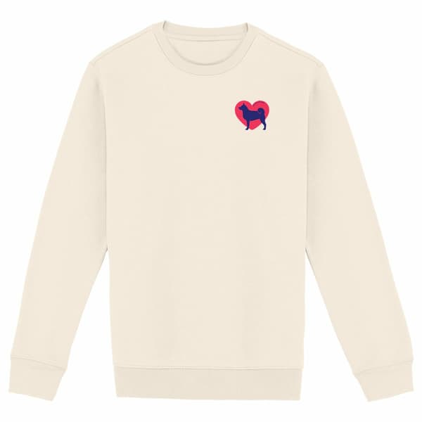 Image du produit Sweatshirt Cœur d'Akita Américain - Couleur personnalisable