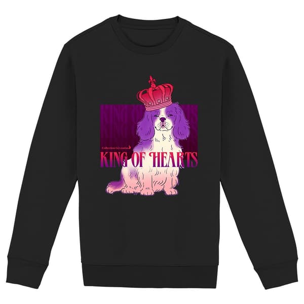 Image front Sweatshirt King of Hearts - Cavalier King Charles
