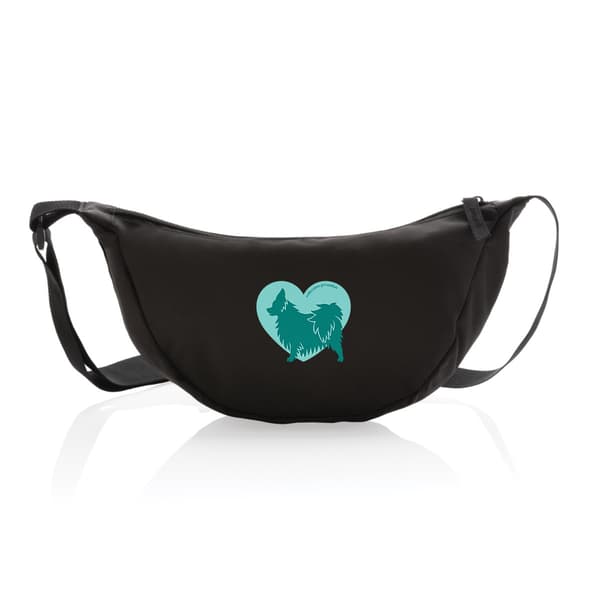 Image front Sac Banane Cœur de Papillon - Couleur personnalisable