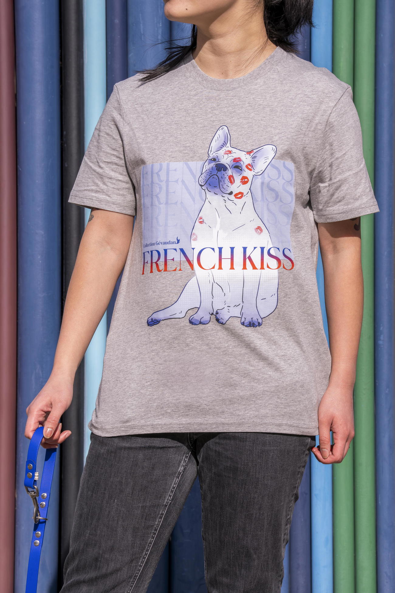 Image back T-Shirt BIO French Kiss - Bouledogue Français