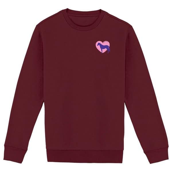 Image du produit Sweatshirt Cœur de Cheval - Couleur personnalisable