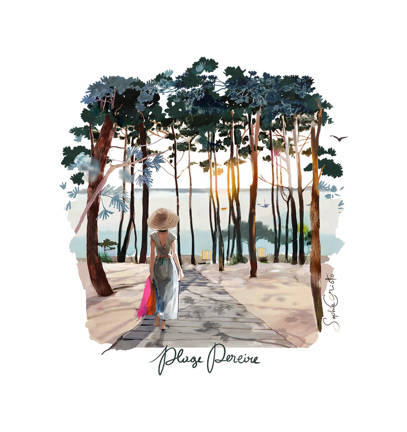 Image back La plage Pereire - Le Totebag