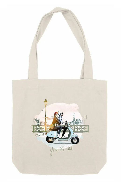You & me tote bag