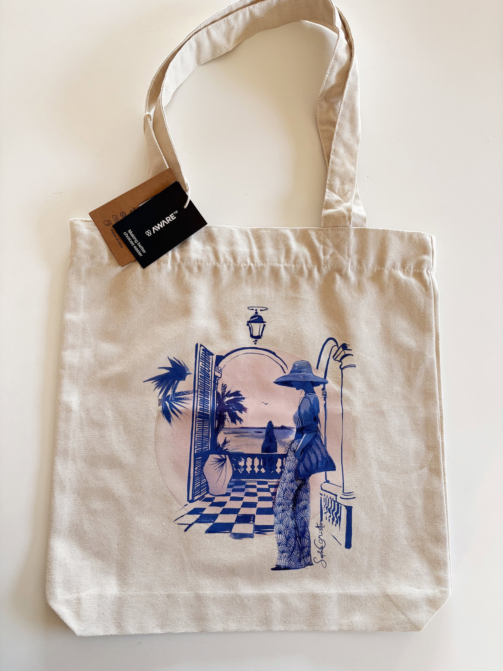 Blue French Riviera - Totebag