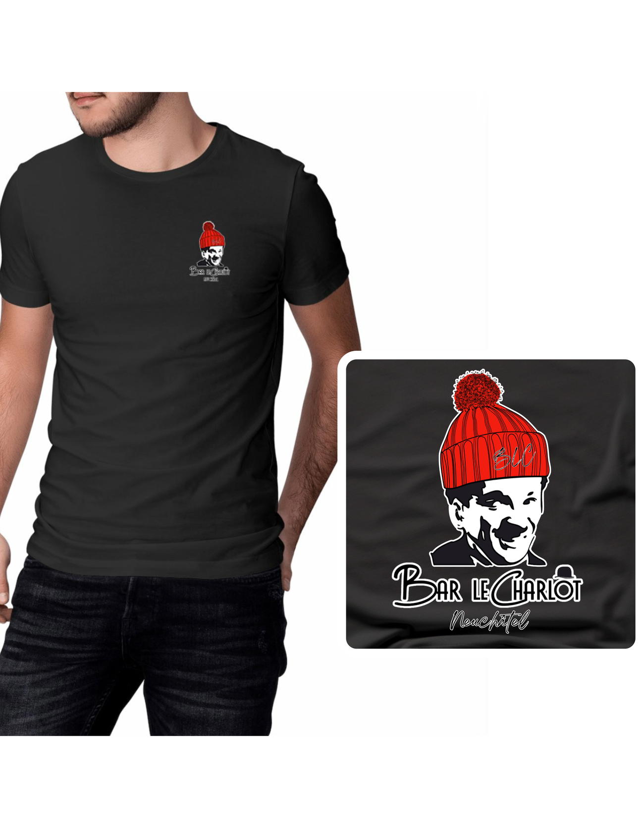Image front T-Shirt Unisexe Charlot Edition Hiver