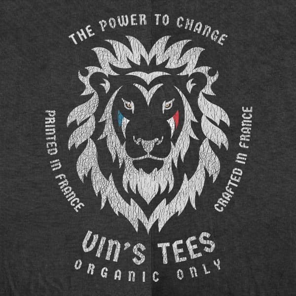 Sweat à capuche bio unisexe – Lion –  - Image