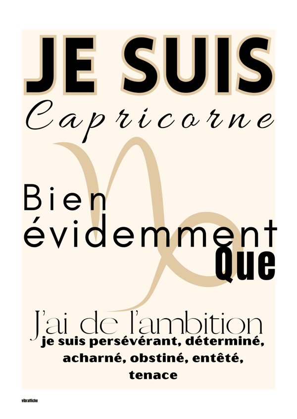 Je suis Capricorne - Image
