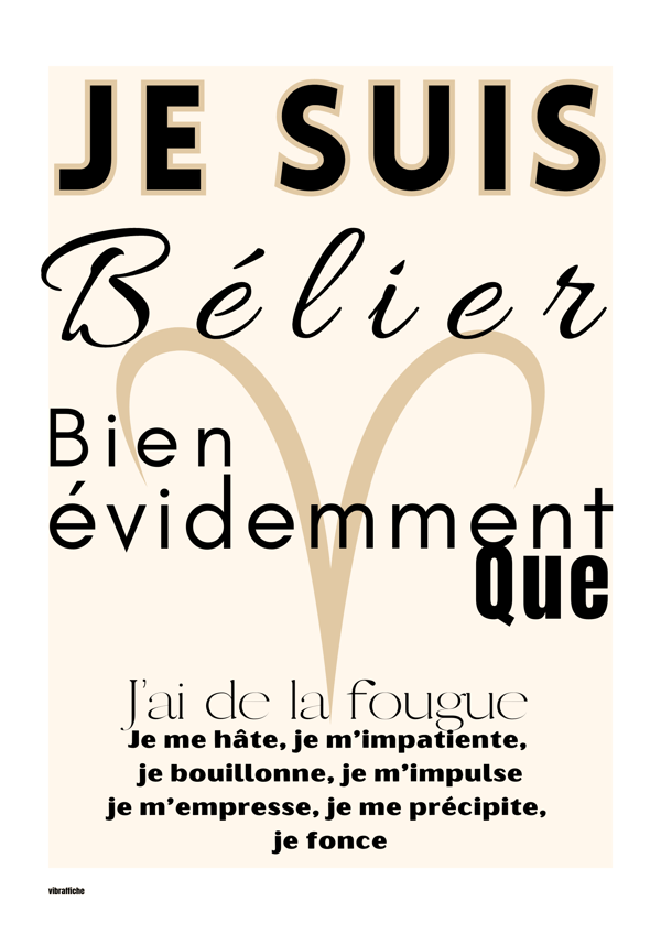 Je suis Bélier - Image