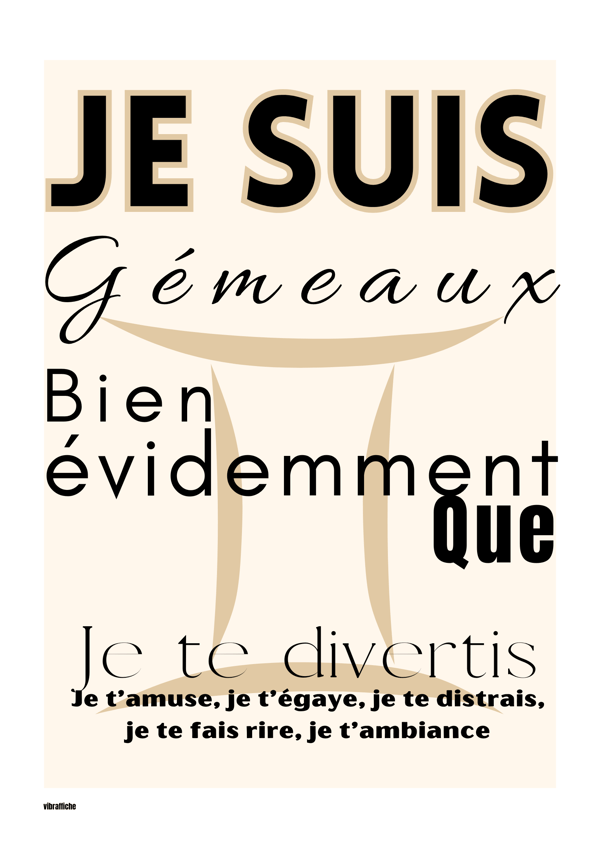 Je suis Gémeaux - Image