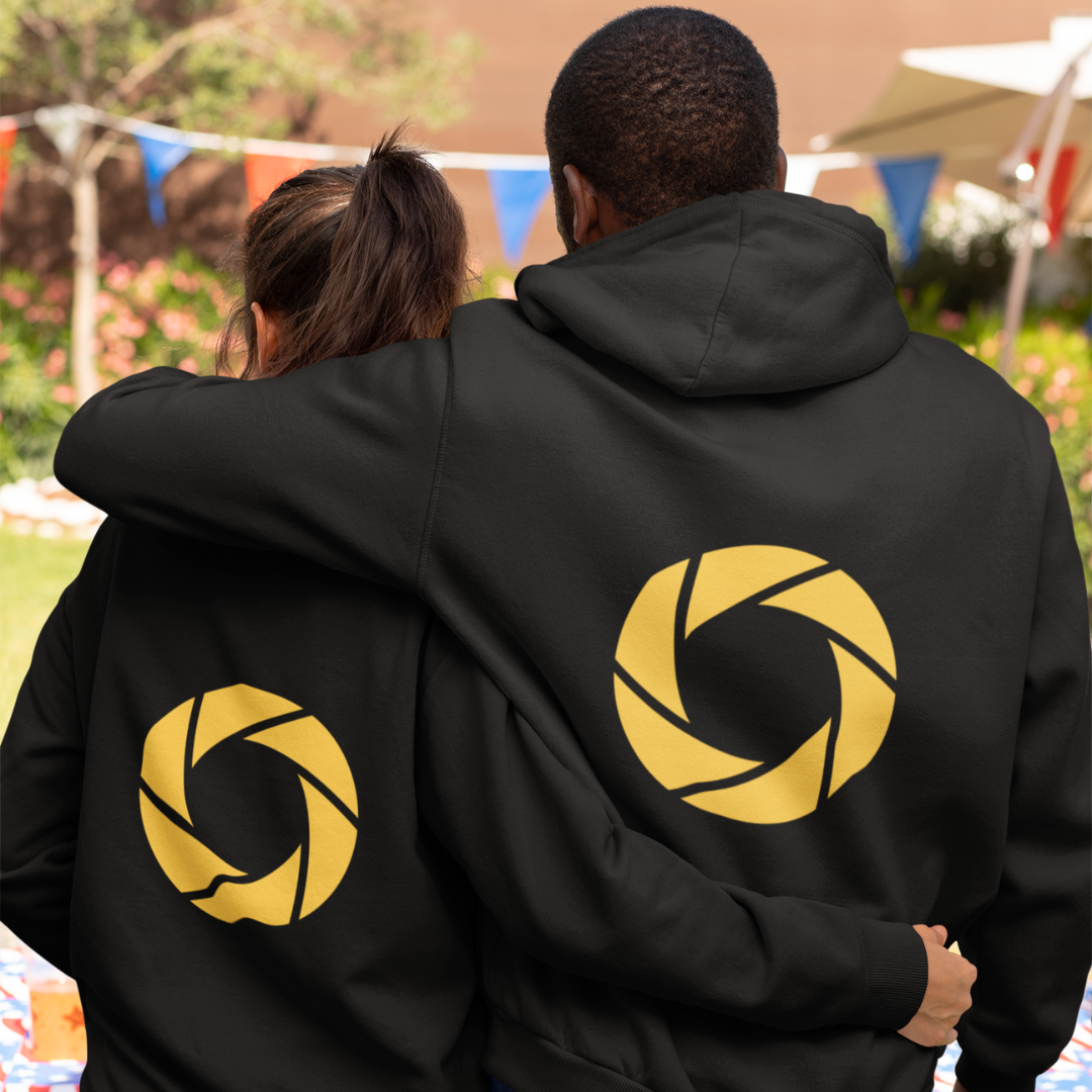 Image front DIAPH JAUNE - Sweat à capuche Unisexe