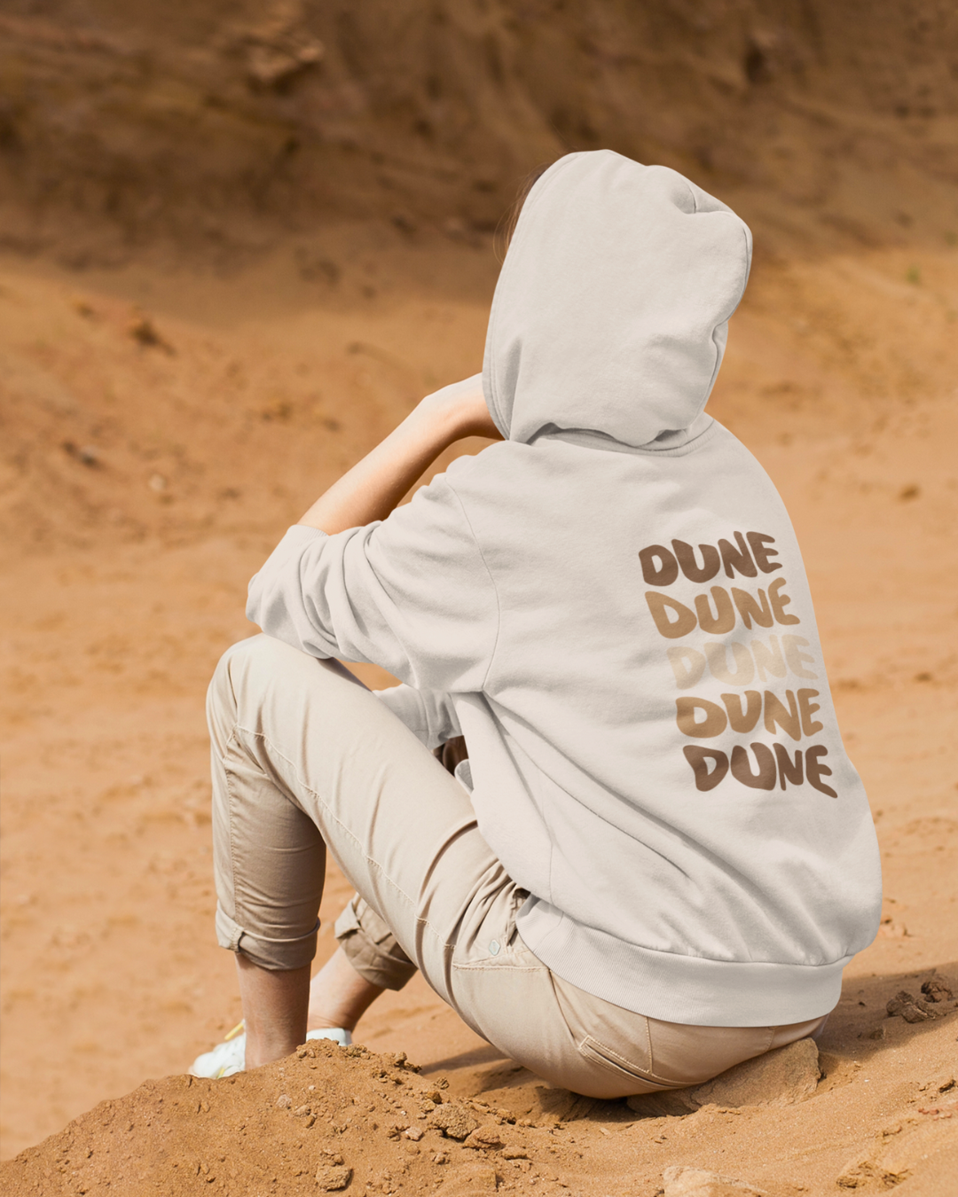 Image front DUNE - Sweat à capuche zippé unisexe