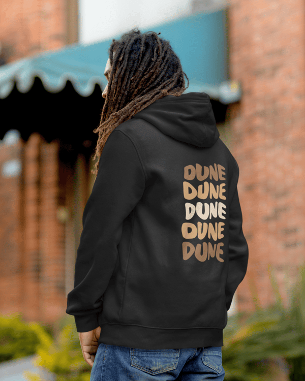 Image back DUNE - Sweat à capuche zippé unisexe