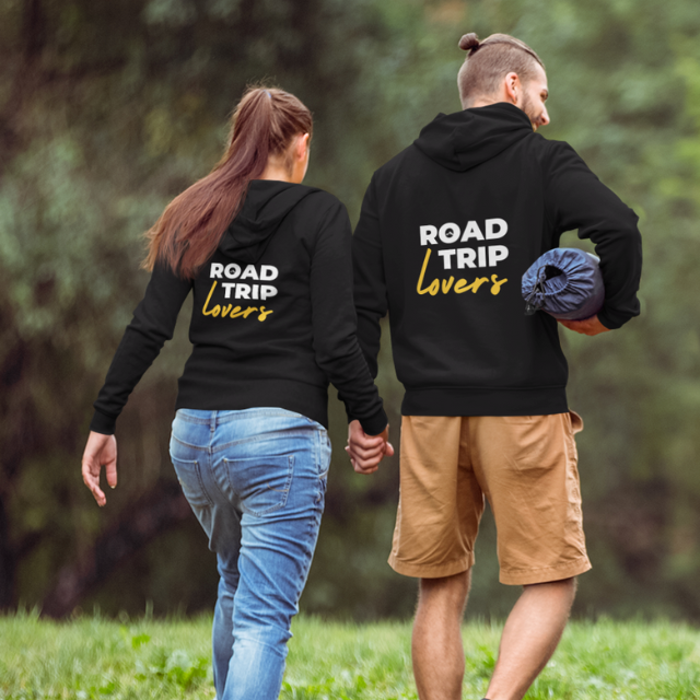 Image front ROAD TRIP LOVERS - Sweat à capuche Unisexe