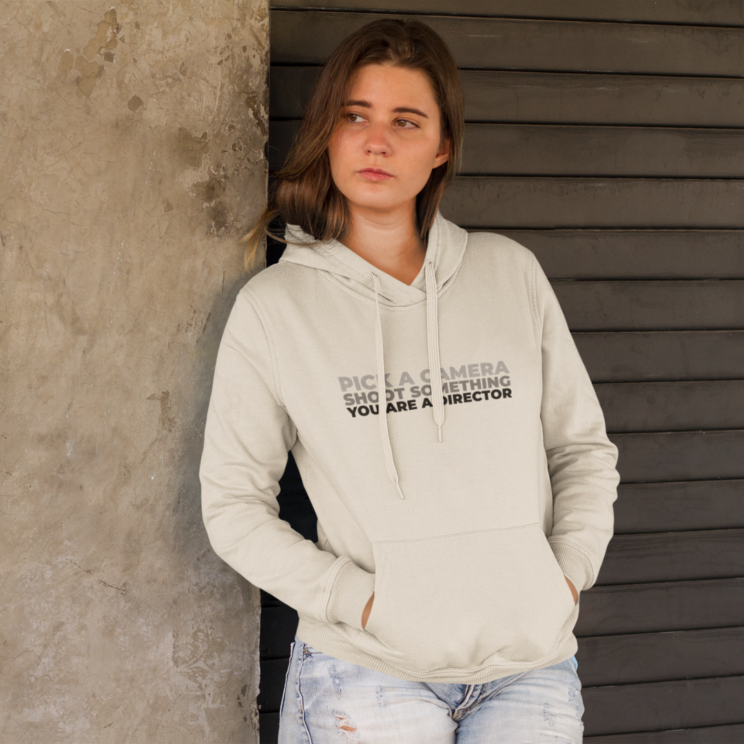 Image front DIRECTOR - Sweat à capuche ivoire Unisexe