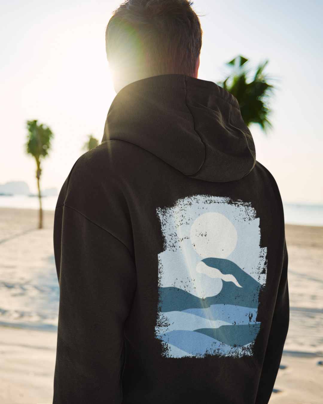 Image back OCEAN - Sweat à capuche Unisexe