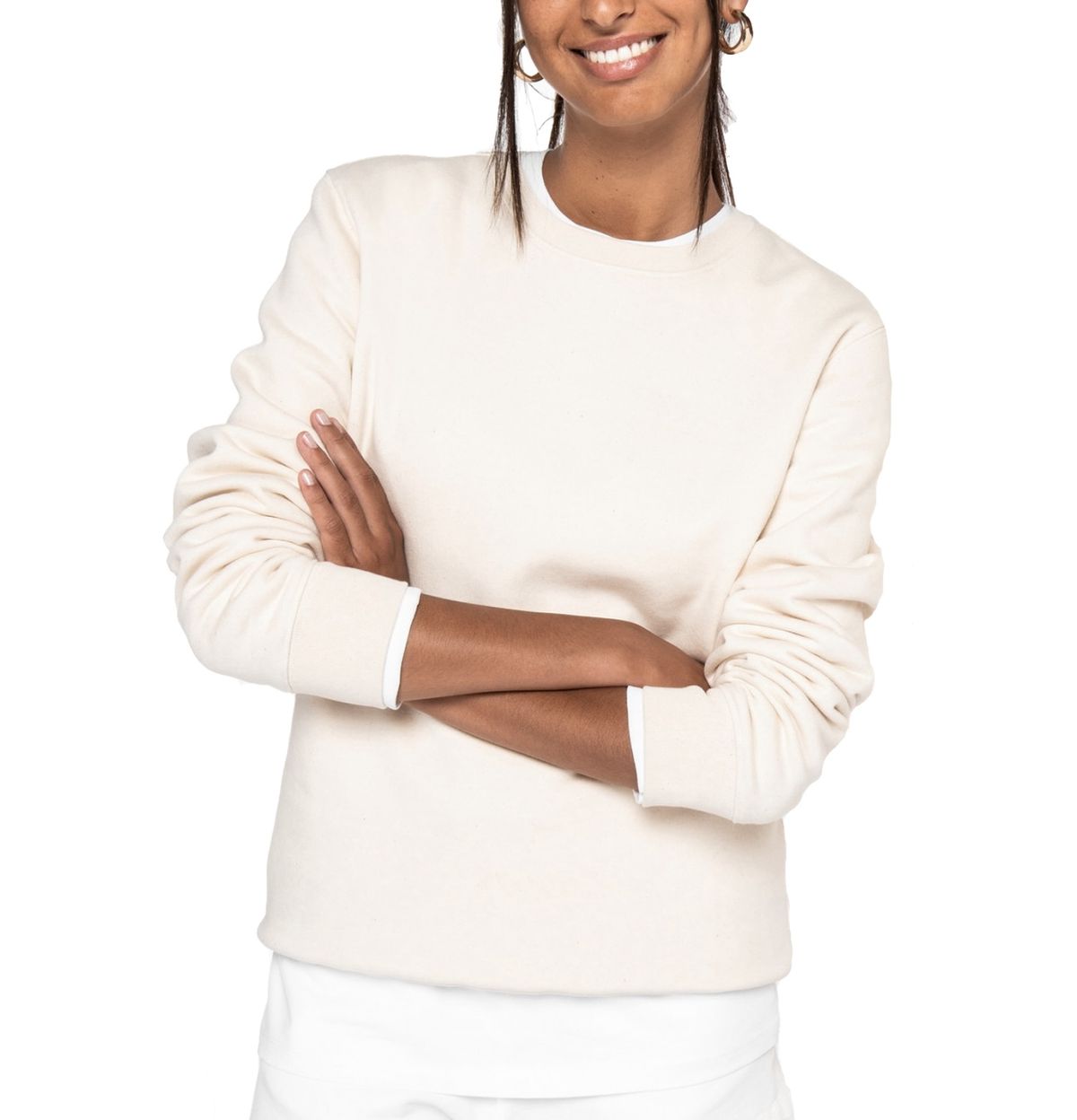 Bild Mockup-Sweatshirt Frau-Premium