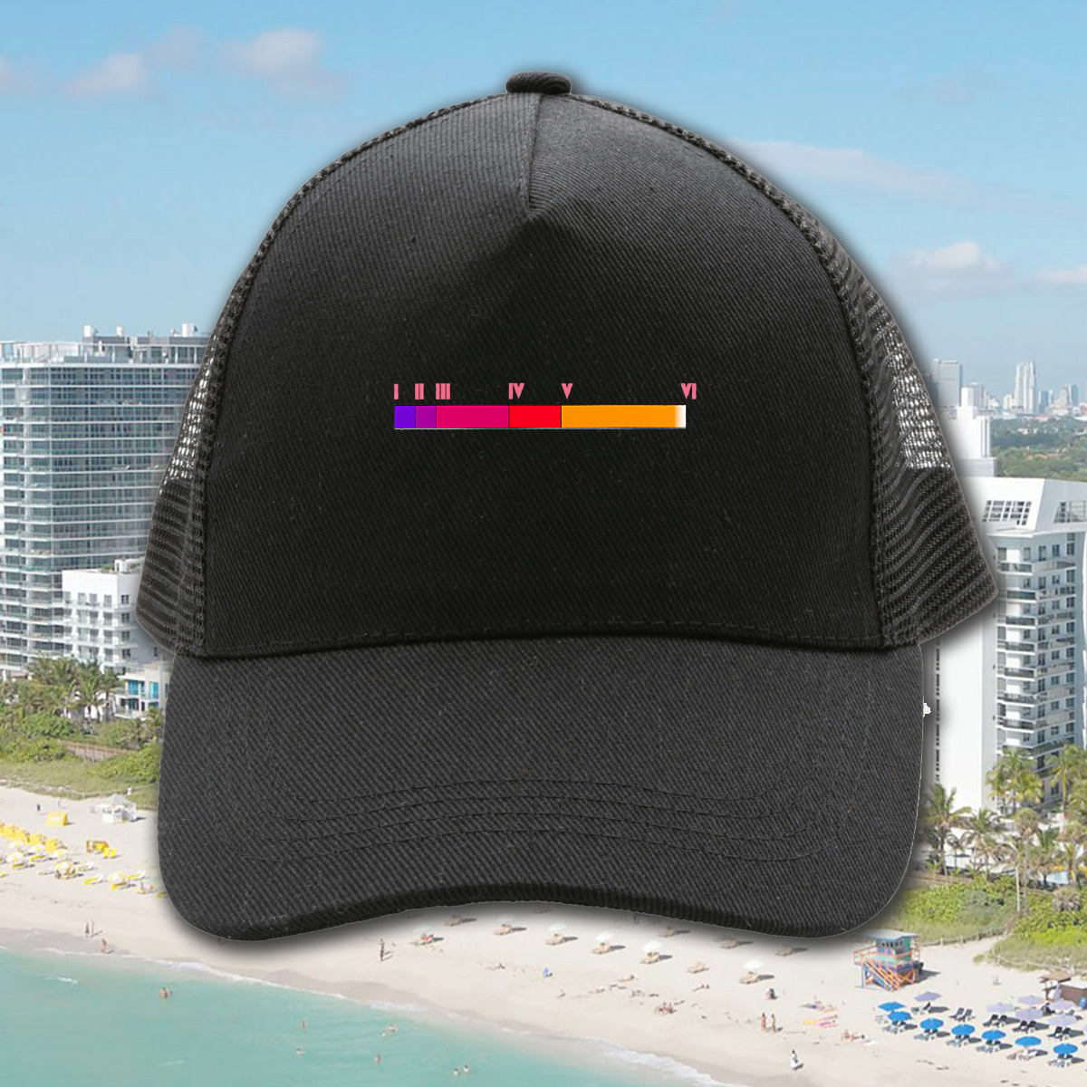 Image front Casquette Trucker 100% recyclée - Patience